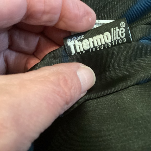 Damselle Luxurious Vintage Black Leather Coat with Fur Trim Women’s Size Medium - Picture 11 of 15